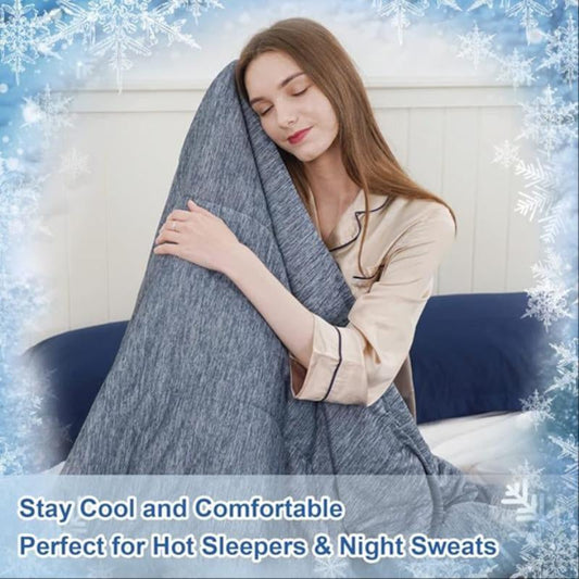 All Season Blanket, 500GSM Breathable Comfortable Blanket, Soft Throw Blanket for Home Office, Comfy Bedding for Christmas Decor, Gift for Christmas, Christmas Gifts, Christmas Decorations