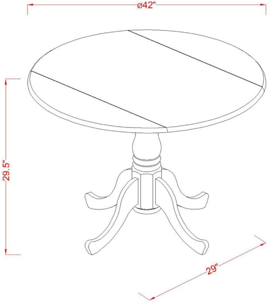 3 PC Small Kitchen Table Set-Kitchen Table and 2 Kitchen Chairs.